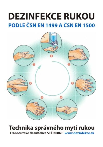 DEZINFEKCE RUKOU DLE ČSN