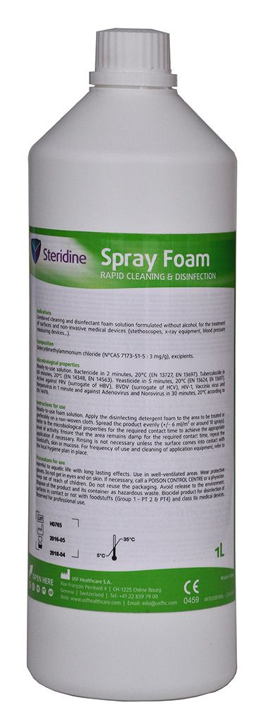 STERIDINE SPRAY FOAM - 1L (postřiková dezinfekce)