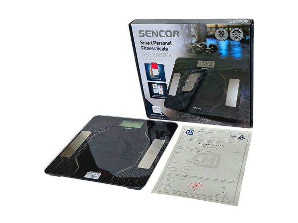 OSOBNÍ VÁHA SENCOR SBS-8002BK (kalibrační list ČMI)
