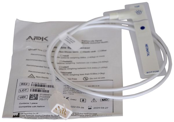SENZOR SpO2 NEONATAL bílý - 7 pinů