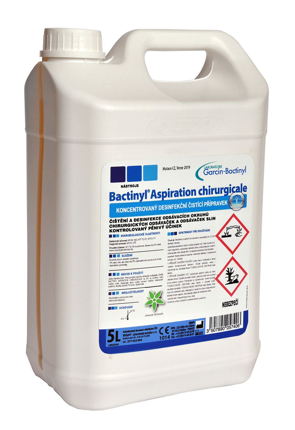 DEZINFEKCE CIRKULAČNÍCH OKRUHŮ BACTINYL ASPIRATION - 5L