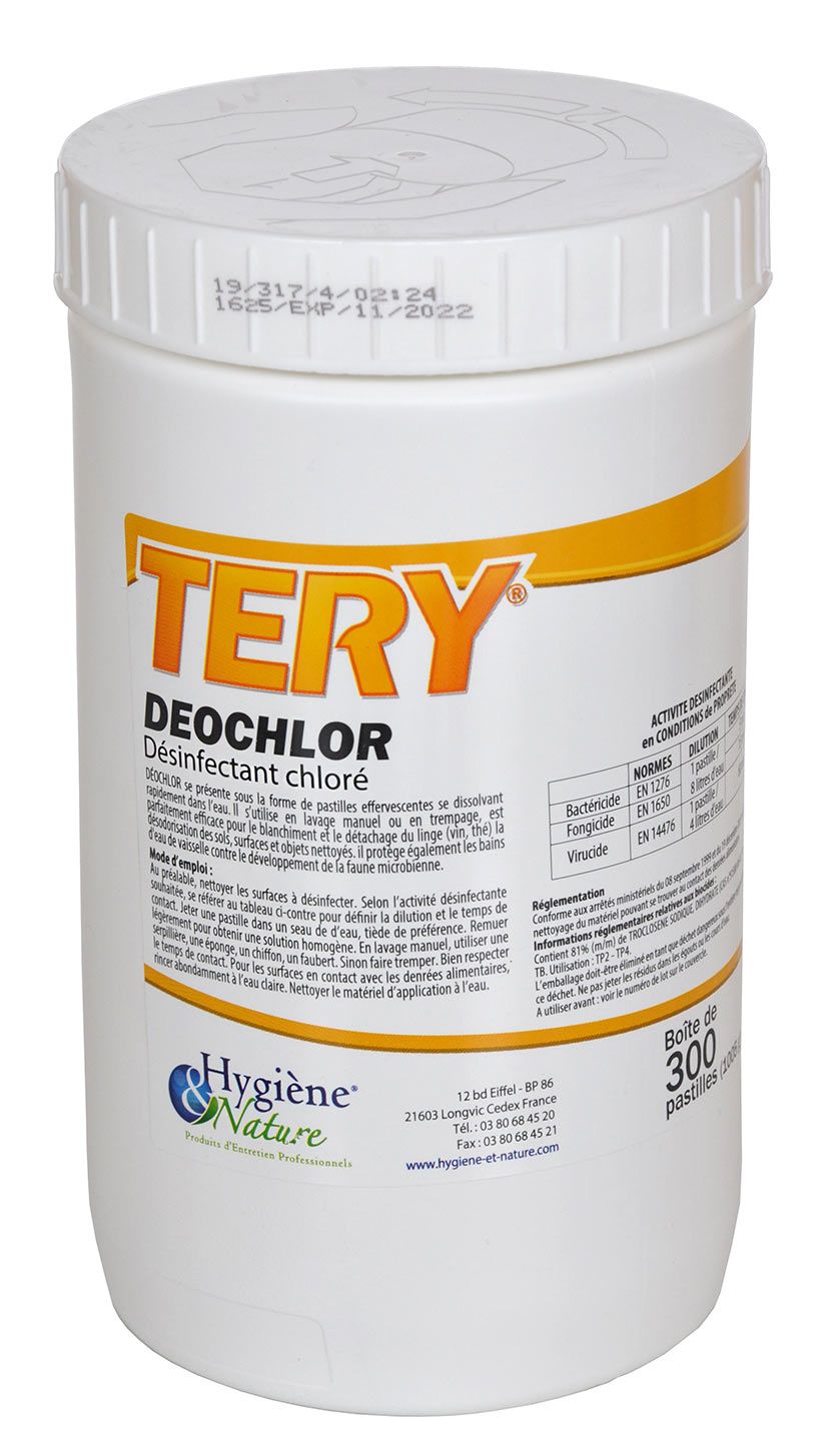 DEZINFEKČNÍ TABLETY DEOCHLOR - 300 tablet
