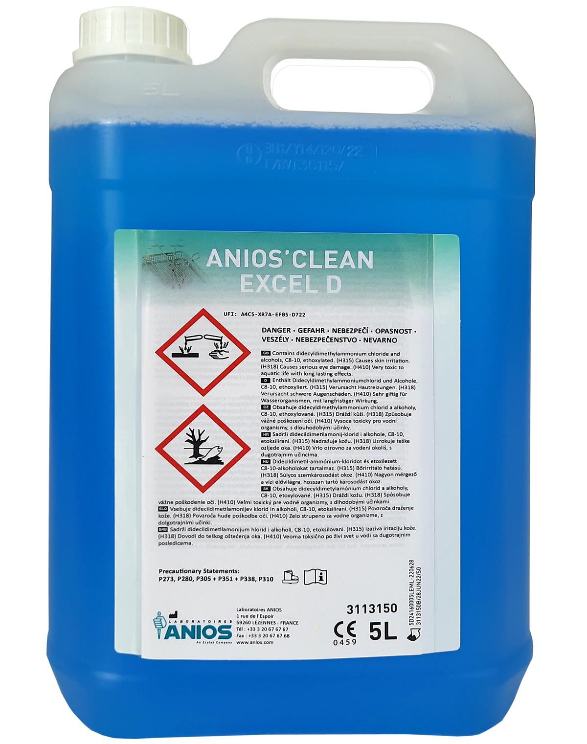 ANIOS´CLEAN EXCEL - 5L (nakládání nástrojů)