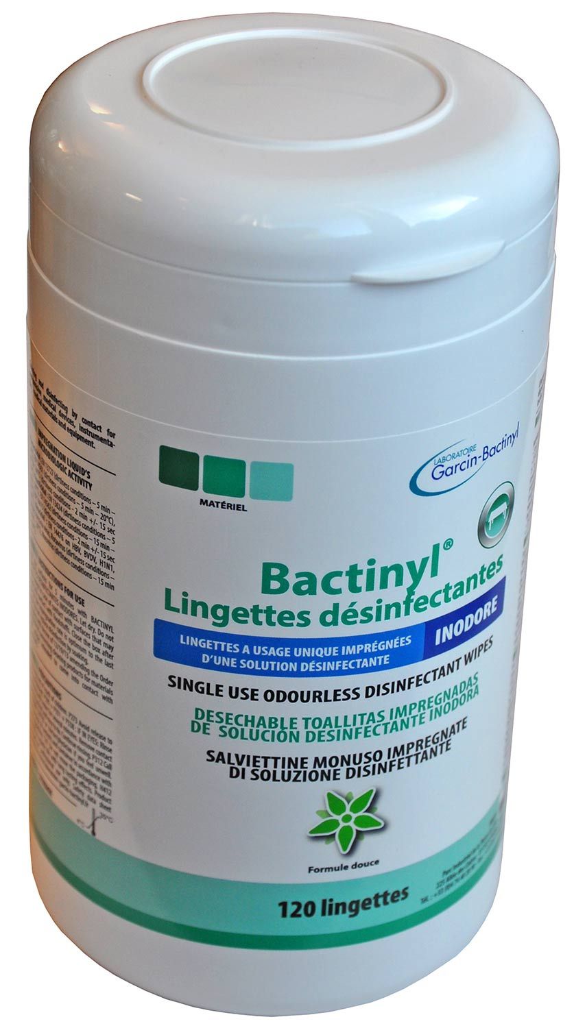 Lingettes désinfectantes Bactinyl