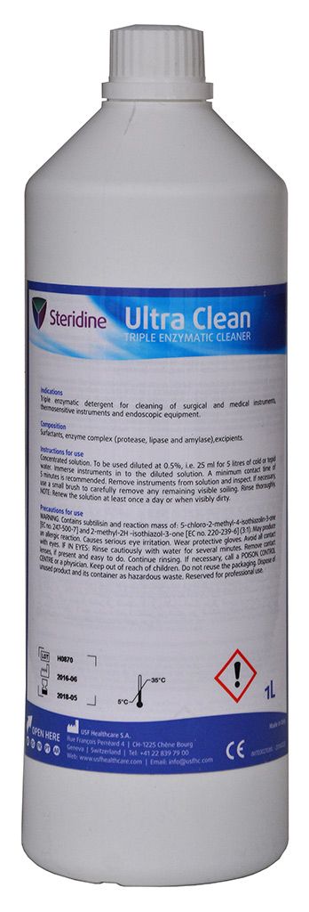 STERIDINE ULTRA CLEAN - 1L (nástrojová dezinfekce)