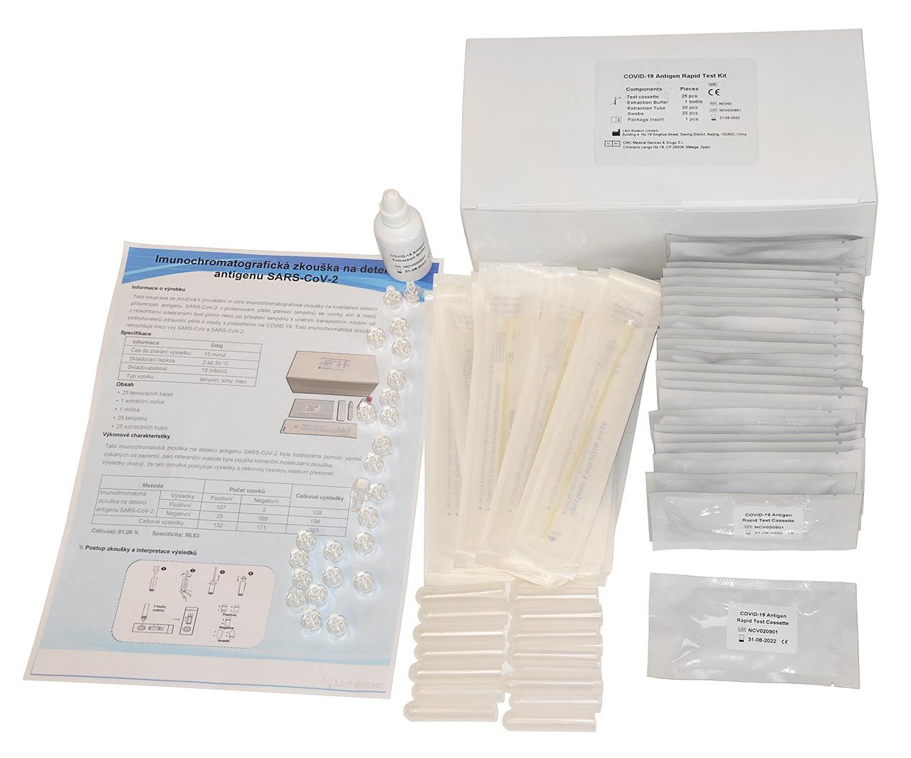 ANTIGENNÍ TEST COVID-19 BioTech (25 kusů)