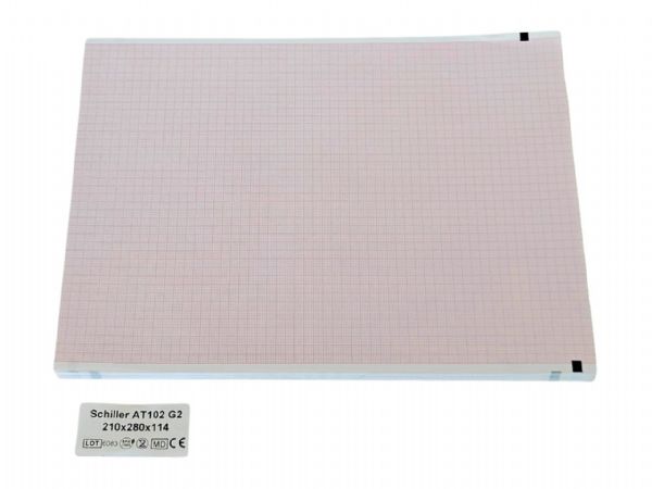 EKG PAPÍR SCHILLER AT 102 G2 - blok 210 x 280 mm