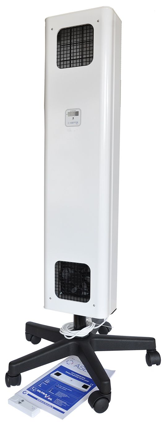 STERILIZAČNÍ LAMPA  ASEPTOR ASB - 255 (pojízdná s dálkovým ovladačem)