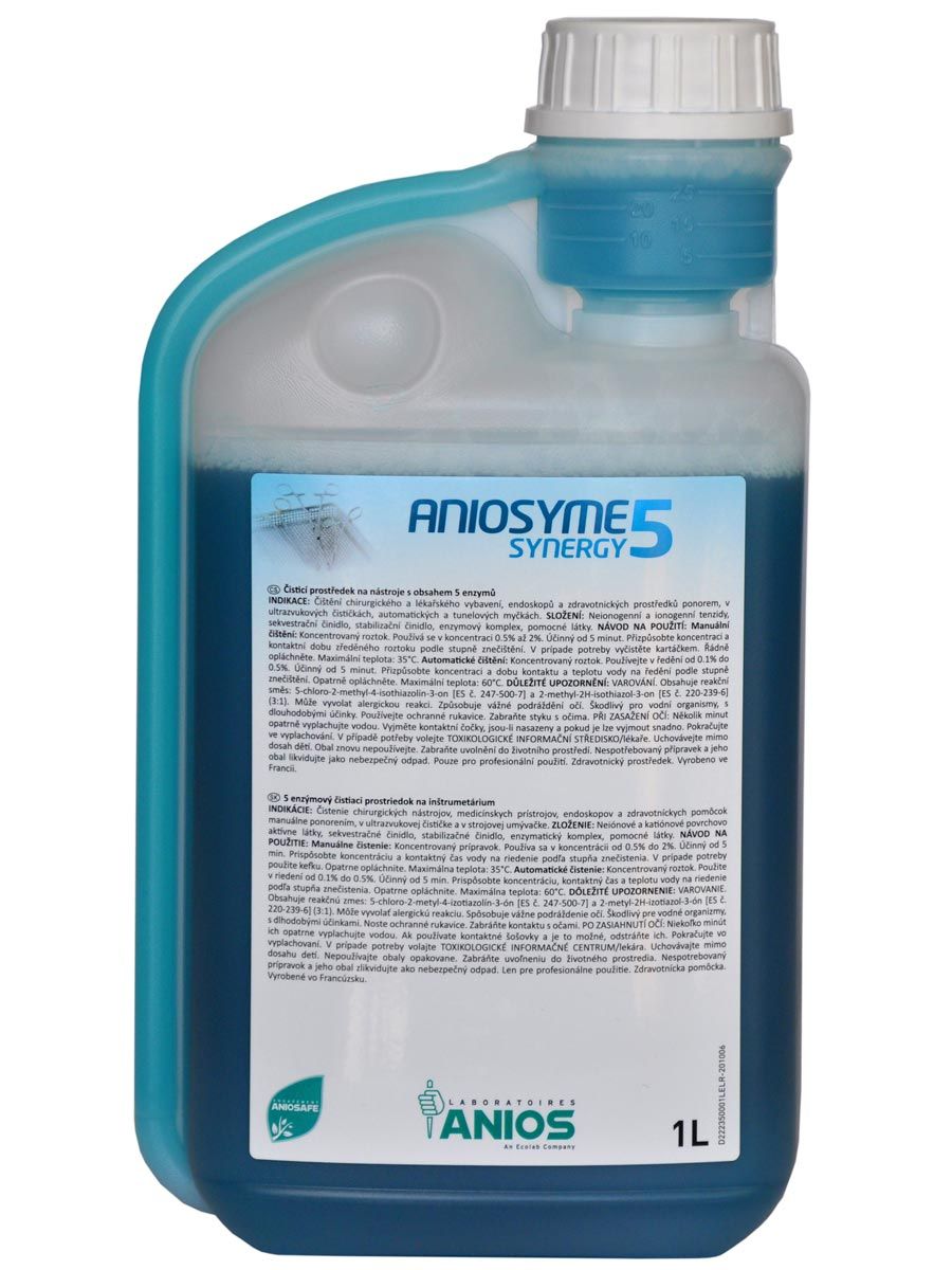 ANIOSYME SYNERGY 5 - 1L (enzymatická dezinfekce)