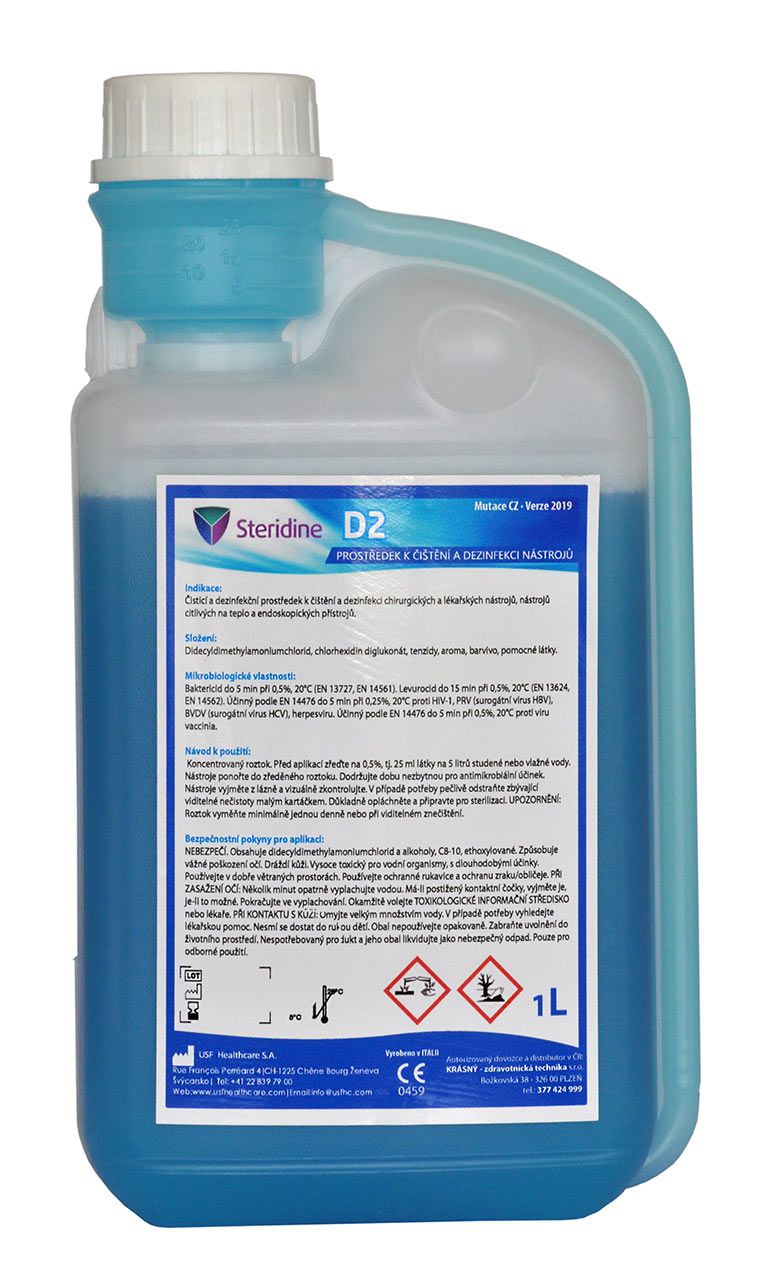 STERIDINE D2 - 1L (nástrojová dezinfekce)
