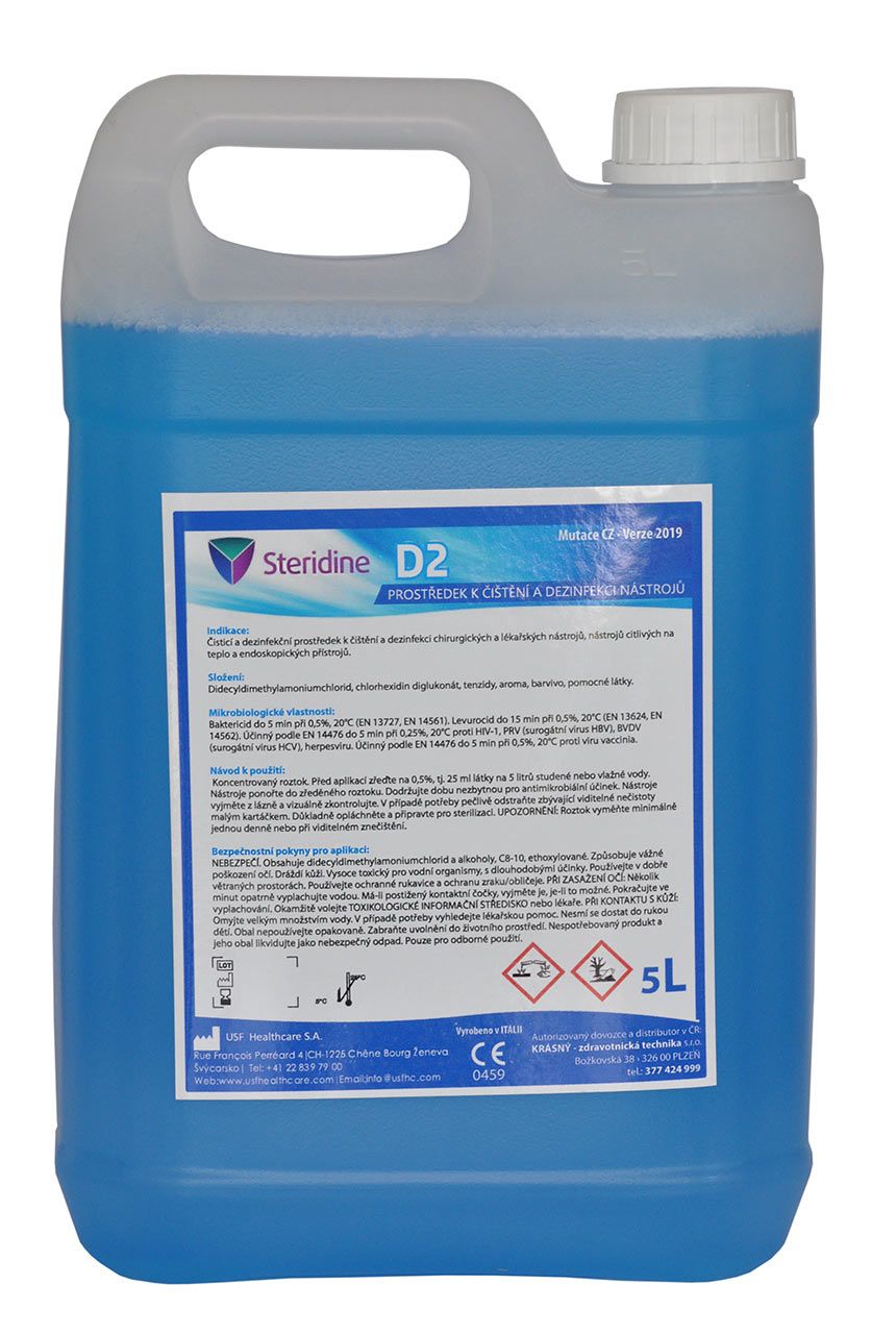 STERIDINE D2 - 5L (nástrojová dezinfekce)