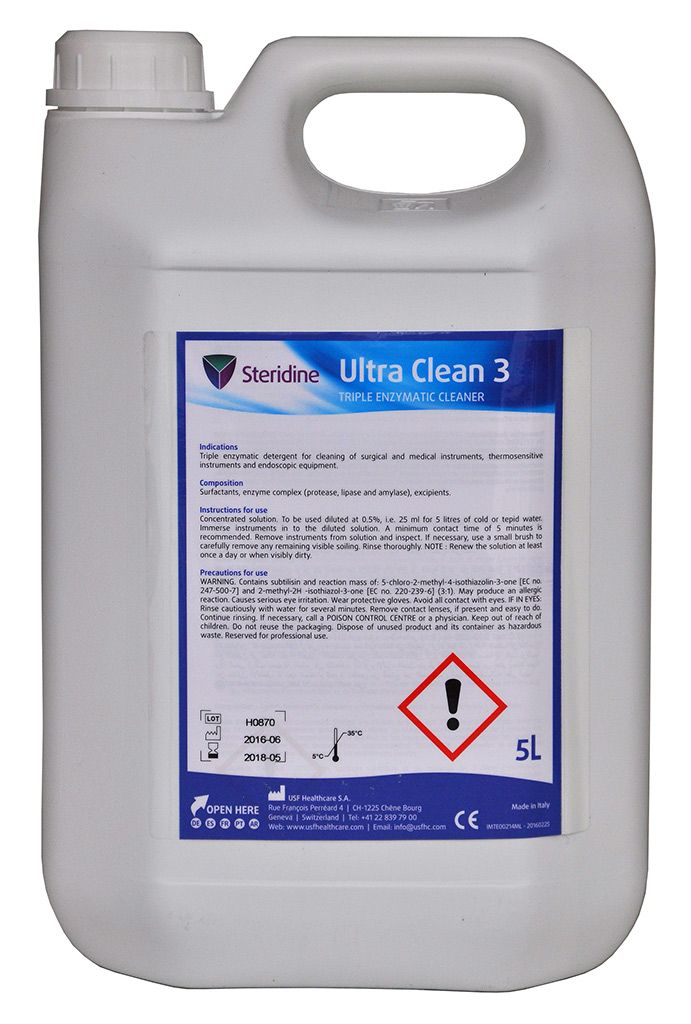 STERIDINE ULTRA CLEAN 3 - 5L (enzymatická dezinfekce na nástroje)
