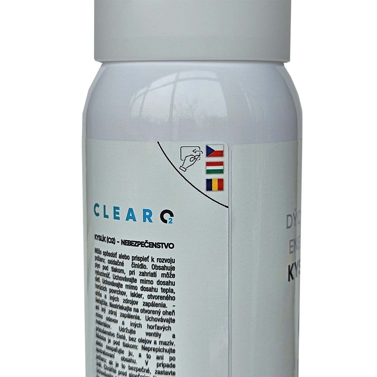 KYSLÍKOVÝ SPREJ CLEAR O2 15 LITRŮ KYSLÍKOVÝ SPREJ CLEAR O2 15 LITRŮ