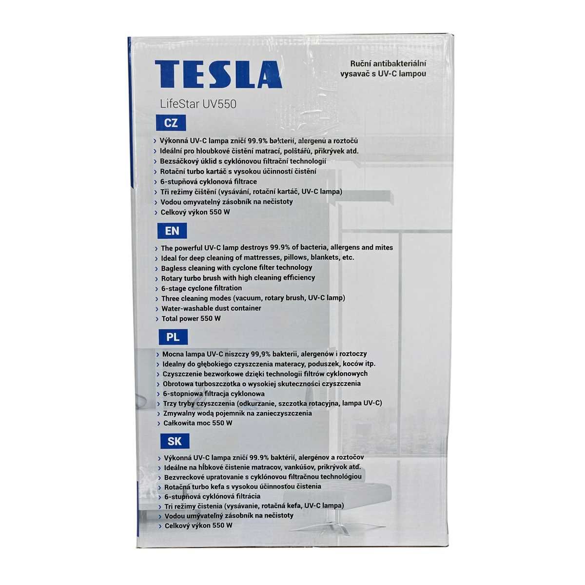 ANTIBAKTERIÁLNÍ VYSAVAČ TESLA s UVC lampou ANTIBAKTERIÁLNÍ VYSAVAČ TESLA s UVC lampou