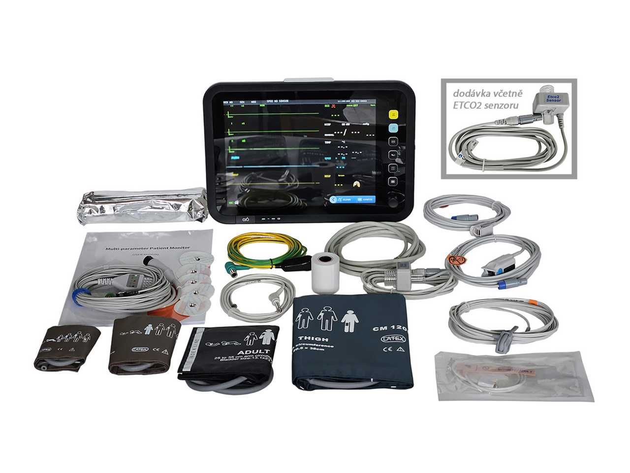 MULTIPARAMETROVÝ MONITOR OLIVE OLV-8000C včetně ETCO2 MULTIPARAMETROVÝ MONITOR OLIVE OLV-8000C včetně ETCO2