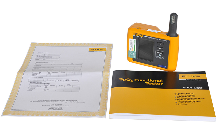 Tester FLUKE SpO2 používáme ke kalibraci oxymetrů