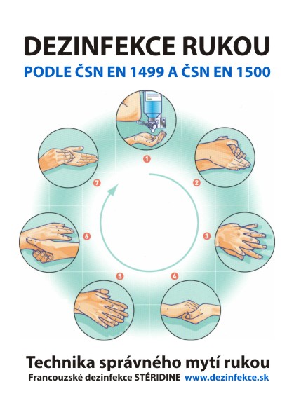 DEZINFEKCE RUKOU DLE ČSN